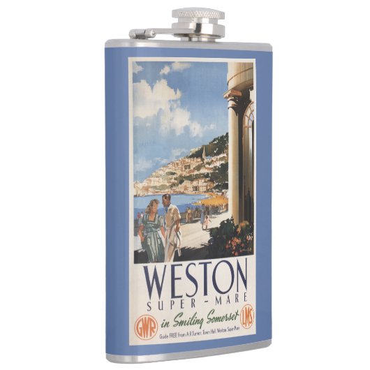 Koppel over het Poster van de kustlijn Heupfles (Rechts)