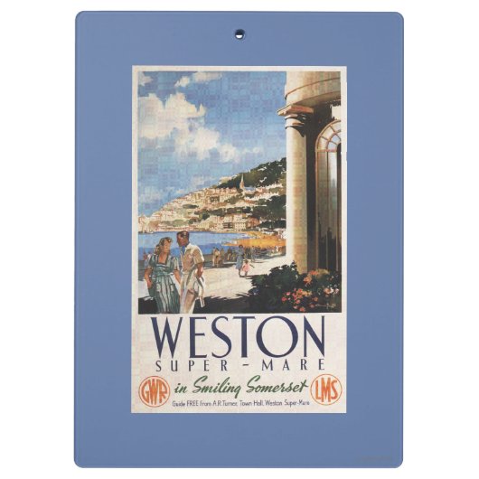 Koppel over het Poster van de kustlijn Klembord (Achterkant)