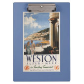 Koppel over het Poster van de kustlijn Klembord (Voorkant)