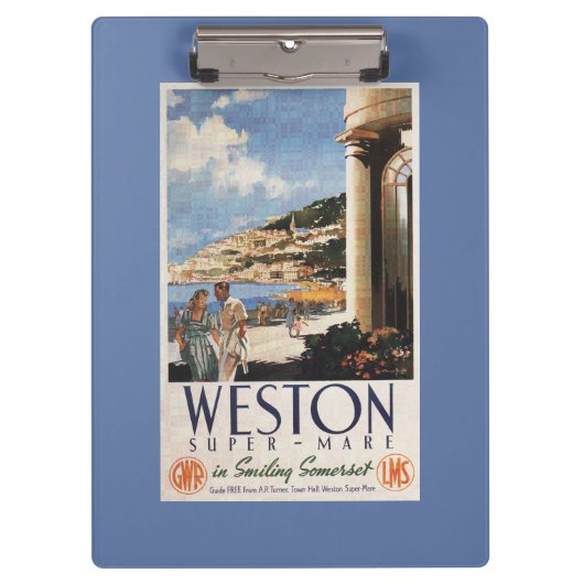 Koppel over het Poster van de kustlijn Klembord (Voorkant)