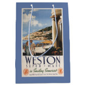 Koppel over het Poster van de kustlijn Medium Cadeauzakje (Voorkant)