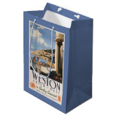 Koppel over het Poster van de kustlijn Medium Cadeauzakje (Voorkant Gekanteld)