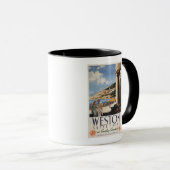 Koppel over het Poster van de kustlijn Mok (Voorkant rechts)