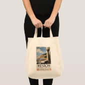 Koppel over het Poster van de kustlijn Tote Bag (Voorkant (product))
