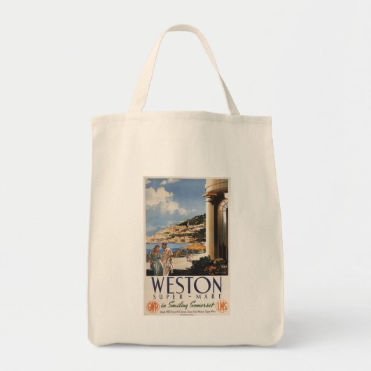 Koppel over het Poster van de kustlijn Tote Bag (Voorkant)
