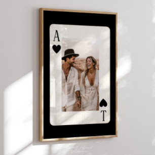 Koppel Poker Speelkaart met Foto Poster