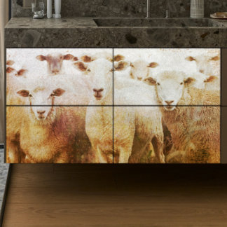 Koppel schapen Decoupage Tissuepapier