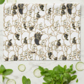 koppel schapen theedoek (Gevouwen)