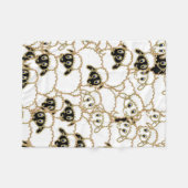 koppel schapen, zwart-wit fleece deken (Voorkant (Horizontaal))