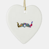 Koppel Skydiver Keramisch Ornament (Rechts)