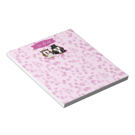 koppel - sparen-de-datum notitieblok (Schuin)