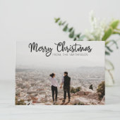 Koppel Stedelijk Avontuur Kerstmis Feestdagenkaart (Staand voorkant)