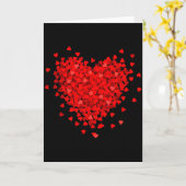 Koppel Valentijn Rood Liefdeshart  Kaart (Gele Bloem)