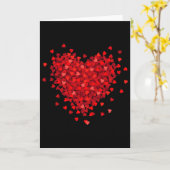 Koppel Valentijn Rood Liefdeshart  Kaart (Gele Bloem)