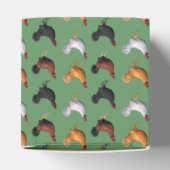 koppel van de roosters bedankdoosjes (Bovenkant)