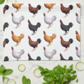koppel van de roosters theedoek (Gevouwen)