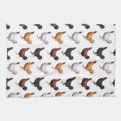 koppel van de roosters theedoek (Horizontaal)