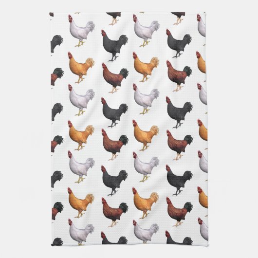 koppel van de roosters theedoek (Verticaal)