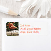 Koppel van Flamingos Mailing Label (Insitu)