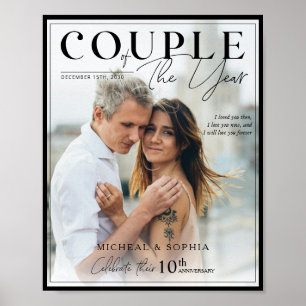 Koppel van het Jaar Zwarte Rand Foto Omslag Poster