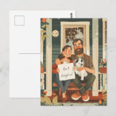 koppel van middelbare leeftijd briefkaart (Voorkant / Achterkant)