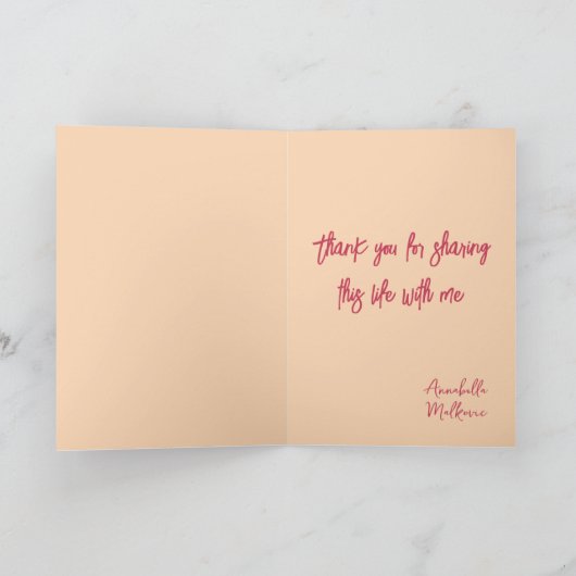 Koppel verliefd silhouet en bos Valentijnse Kaart (Binnen)