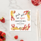 Koppel Verloving Kreeft Koken Papier Servet (Insitu)