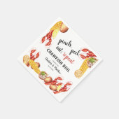 Koppel Verloving Kreeft Koken Papier Servet (Hoek)