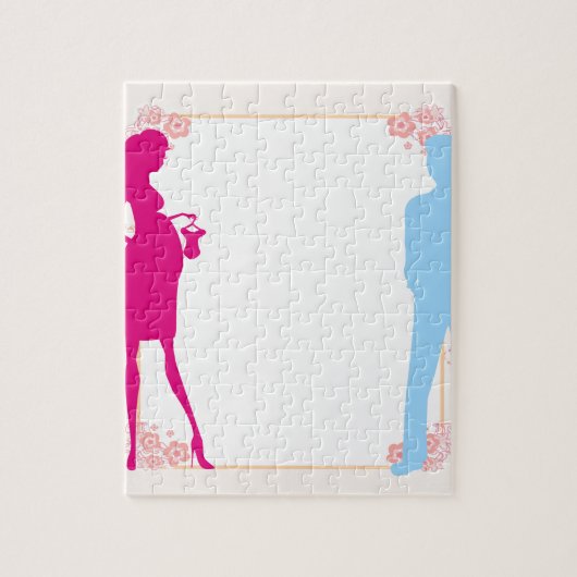 koppel verwacht baby legpuzzel (Verticaal)