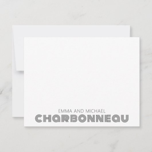 Koppel voor retrorgeometrisch type notitiekaartje (Voorkant)