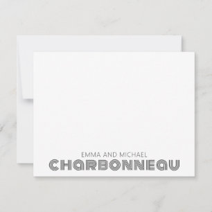 Koppel voor retrorgeometrisch type notitiekaartje