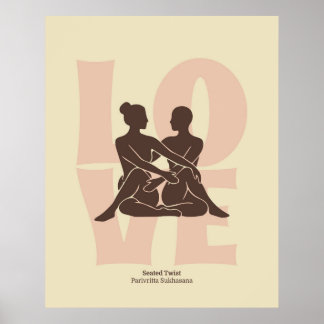 Koppel Yoga Houden Print | Matisse Stijl Muurkunst