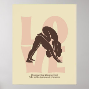 Koppel Yoga Houden Print   Matisse Stijl Muurkunst