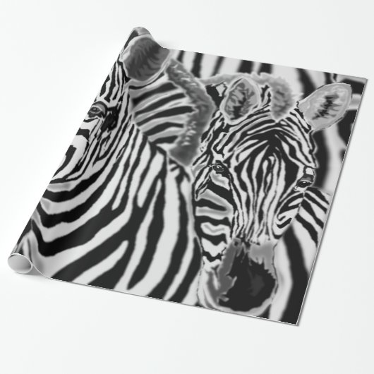 Koppel Zebra inpakpapier (Uitgerold)