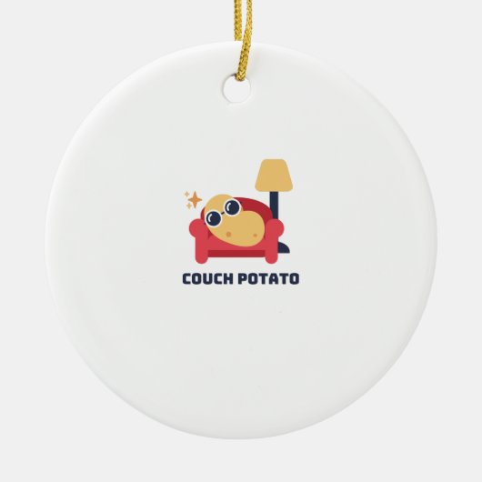 Koppelaardappel Keramisch Ornament (Voorkant)