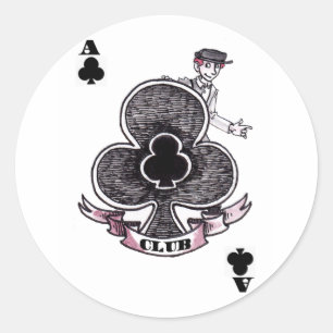 Koppelaas Ronde Sticker