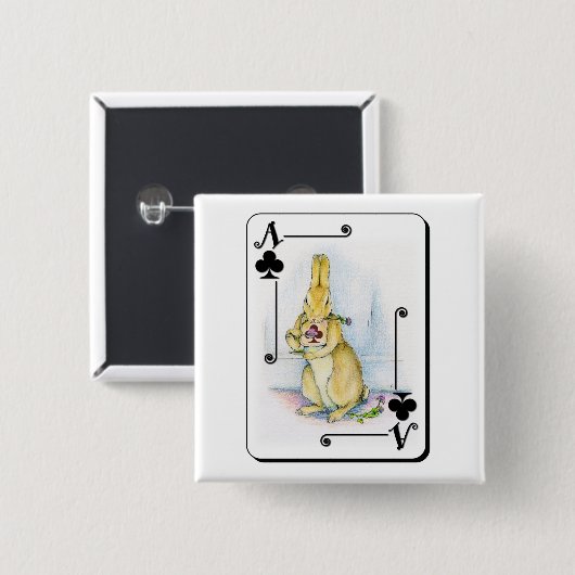 Koppelaas Vierkante Button 5,1 Cm (Voorkant /achterkant)