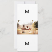 Koppelbank voor echtpaar met echtpaar bruinbruideg kaart (Voorkant)