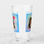 Koppelbeer met hartballon glas (Rechts)