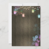 Koppelen Baby shower Mason Jar Twinkle Lichten Kaart (Achterkant)