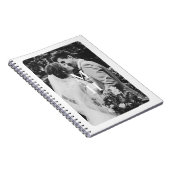 Koppelen Initialen Retro FotoMonogram Notitieboek (Rechterzijde)