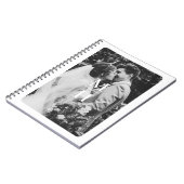 Koppelen Initialen Retro FotoMonogram Notitieboek (Linkerzijde)