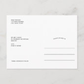 Koppelen van de knoop Moderne boog Foto opslaan va Aankondigingskaart (Achterkant)