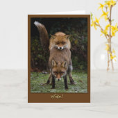 Koppelende Vossen Kaart (Gele Bloem)