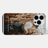 Koppelfoto Script Namen Monogram iPhone Hoesje (Achterkant horizontaal)