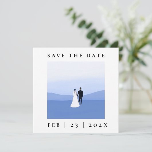 Koppelfoto Sla de datum Kaart (Staand voorkant)