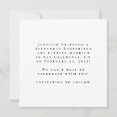 Koppelfoto Sla de datum Kaart (Achterkant)