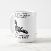 Koppelgat Dirt Bike Motocross Mok Grappig (Voorkant links)