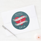 Koppelgebeurtenis Ronde Sticker (Envelop)