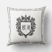 Koppeling initiaal letters Witte kussenhoes Kussen (Achterkant)
